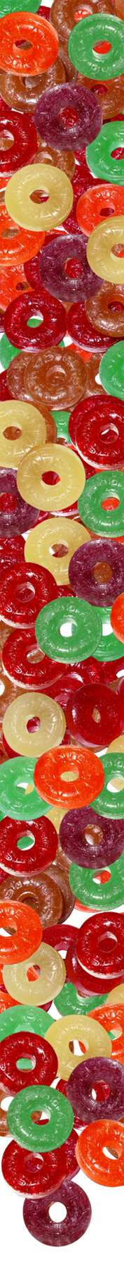 Lots of tasty Lifesaver Loops in the 5 tropical flavors...