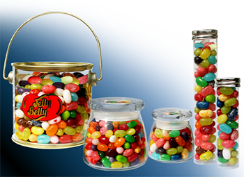 Gourmet jellybeans container choices