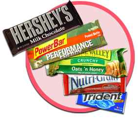 some our customizable brand name candy choices